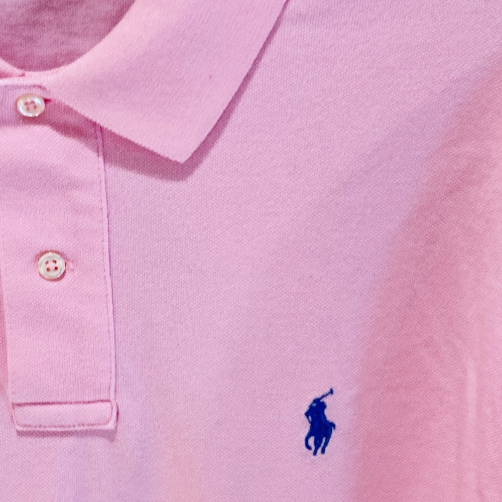 π6xHPπNWOT Polo Ralph Lauren Pink Polo Blue Label Shirt L - Picture 4 of 11